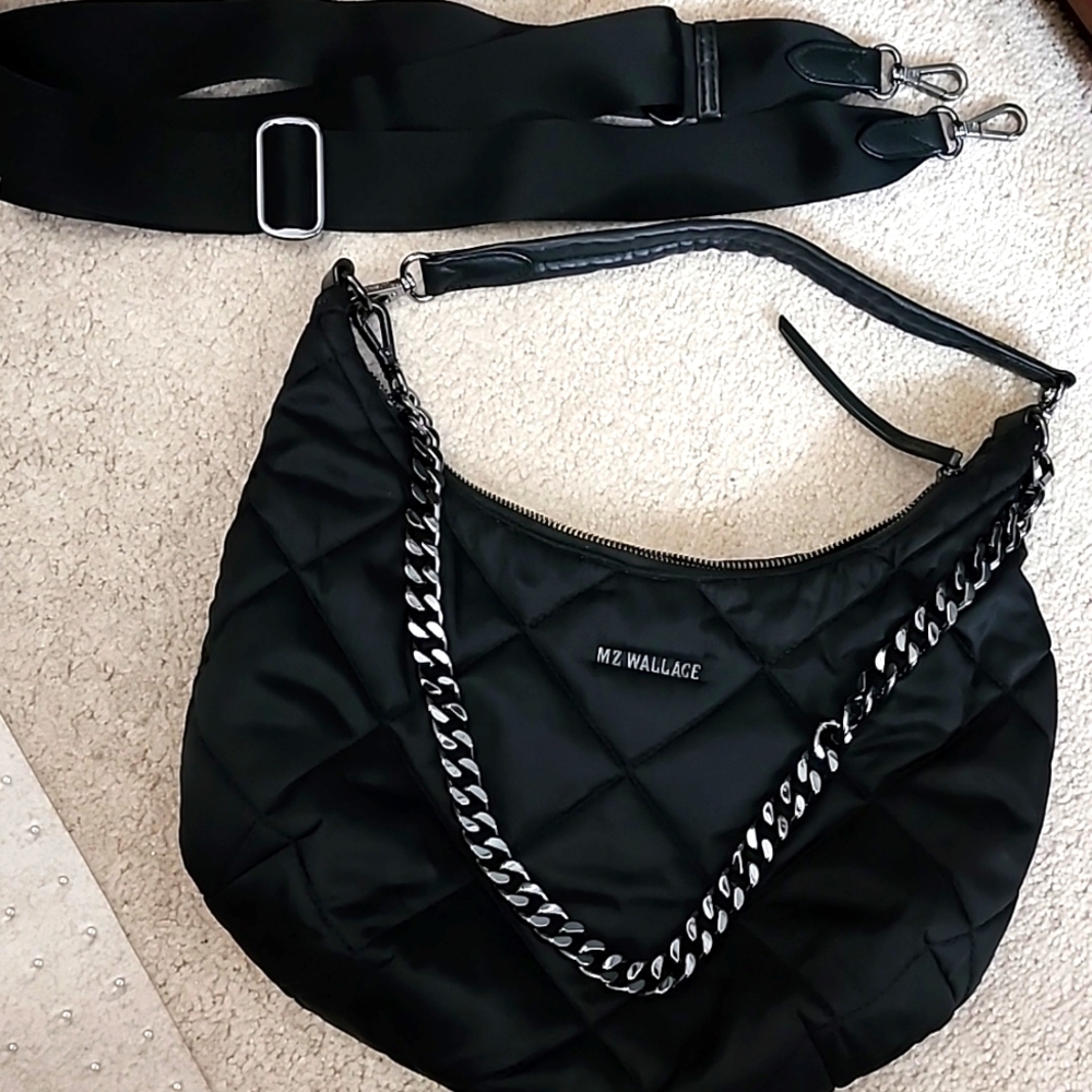 MZ WALLACE QUILTED MADISON CROSSBODY/SHOULDER BAG